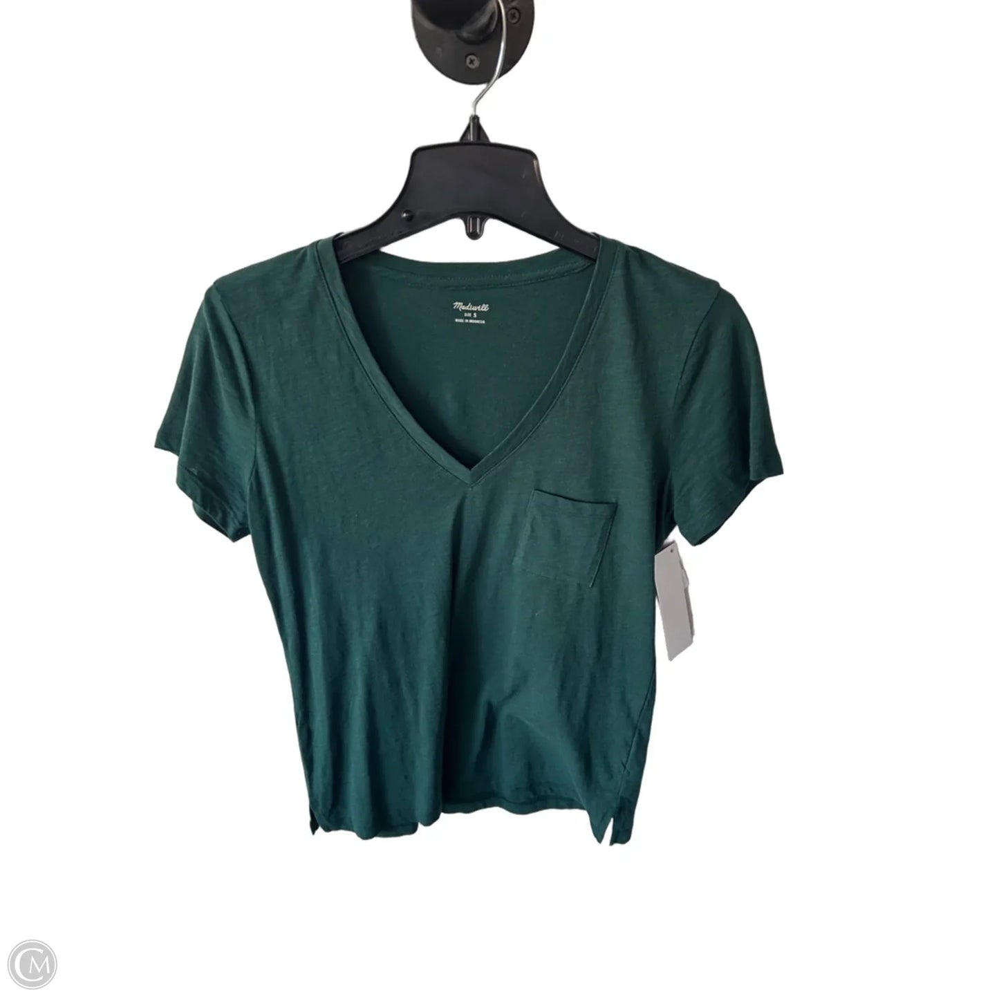 Top Short Sleeve Basic By Madewell In Green, Size: S