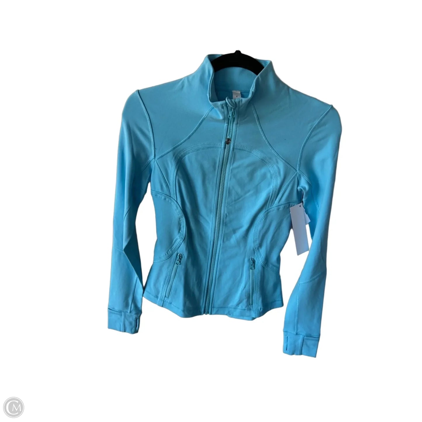Athletic Jacket By Lululemon In Blue, Size: S