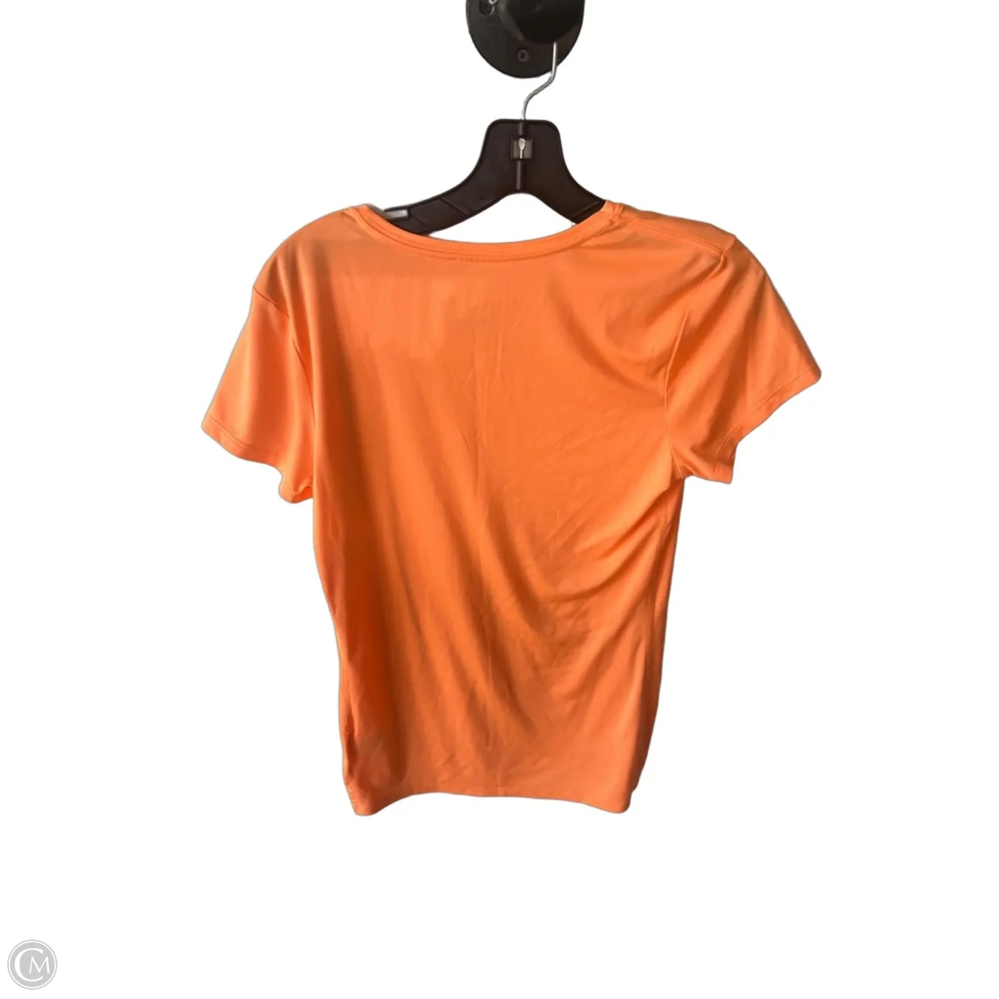 Athletic Top Short Sleeve By Nike Apparel In Orange, Size: M
