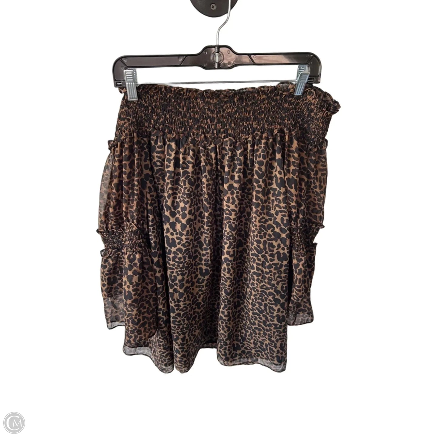 Top 3/4 Sleeve By Max Studio In Black & Brown, Size: 3x