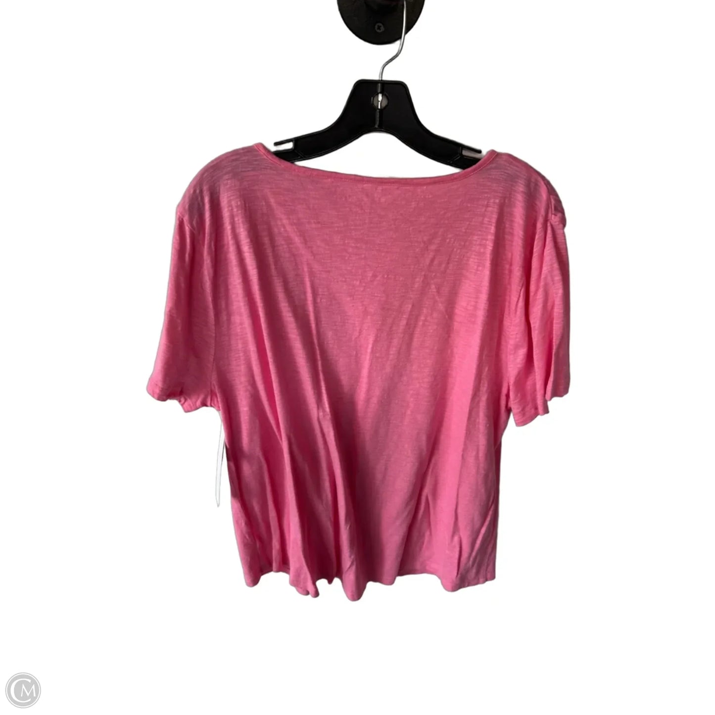 Top Short Sleeve By Talbots In Pink, Size: Xl