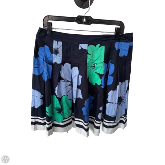Skirt Midi By Talbots In Blue & Green, Size: 12
