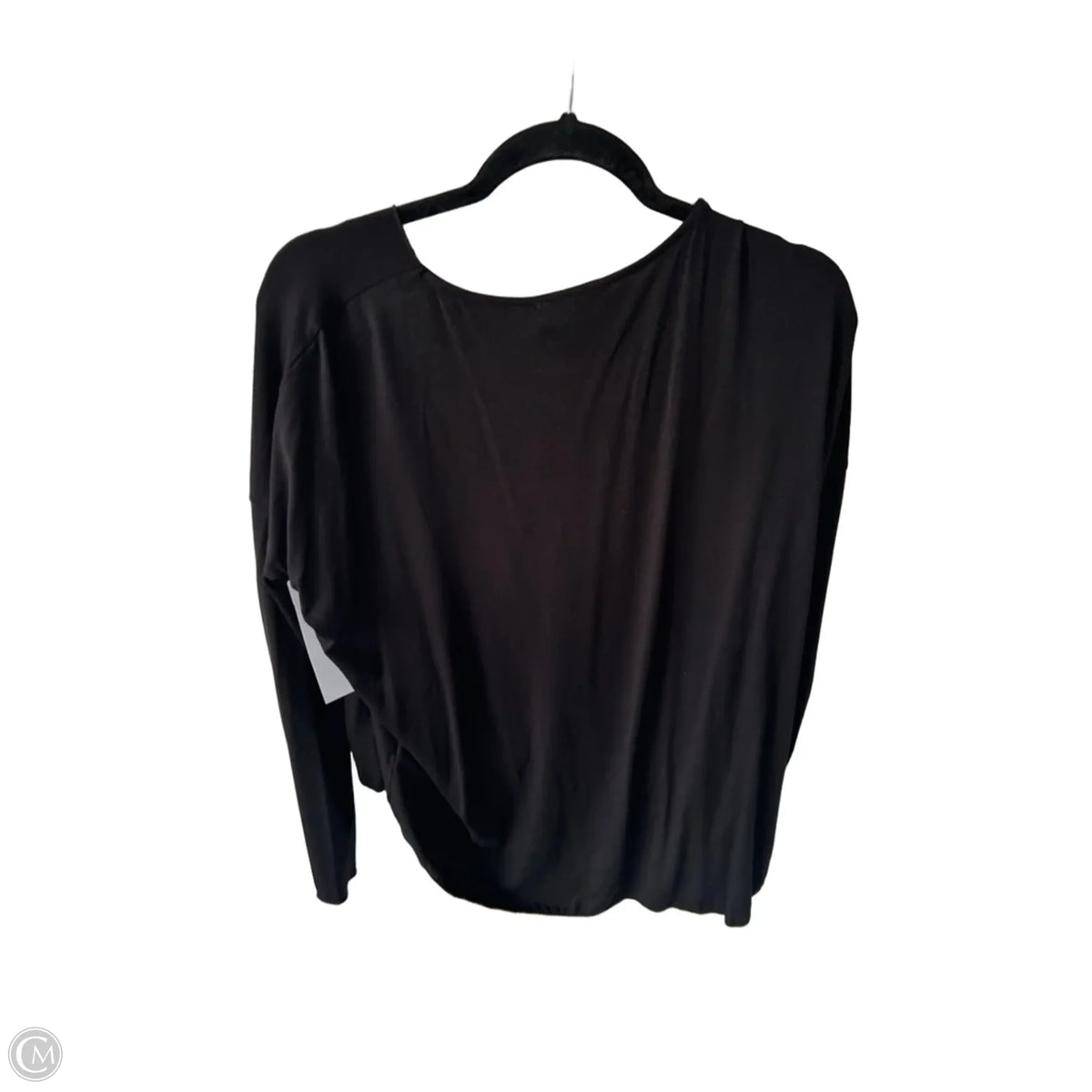 Top Long Sleeve By Double Zero In Black, Size: M