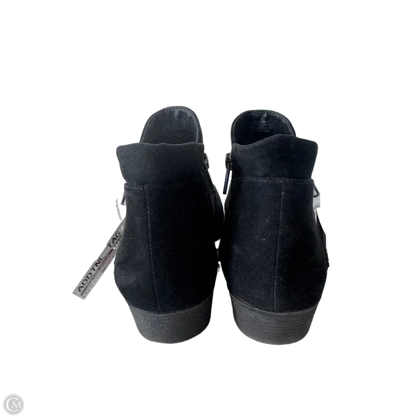 Boots Ankle Heels By Clothes Mentor In Black, Size: 7