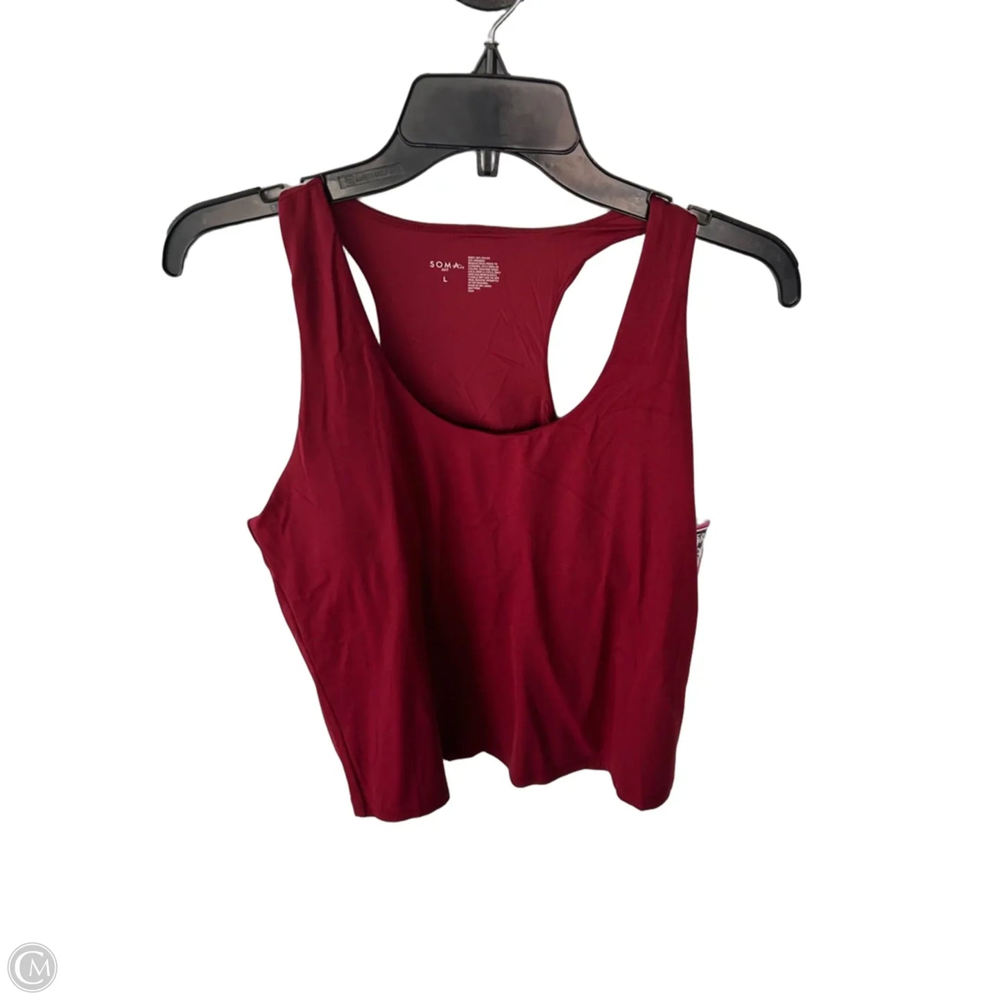 Athletic Tank Top By Soma In Red, Size: L