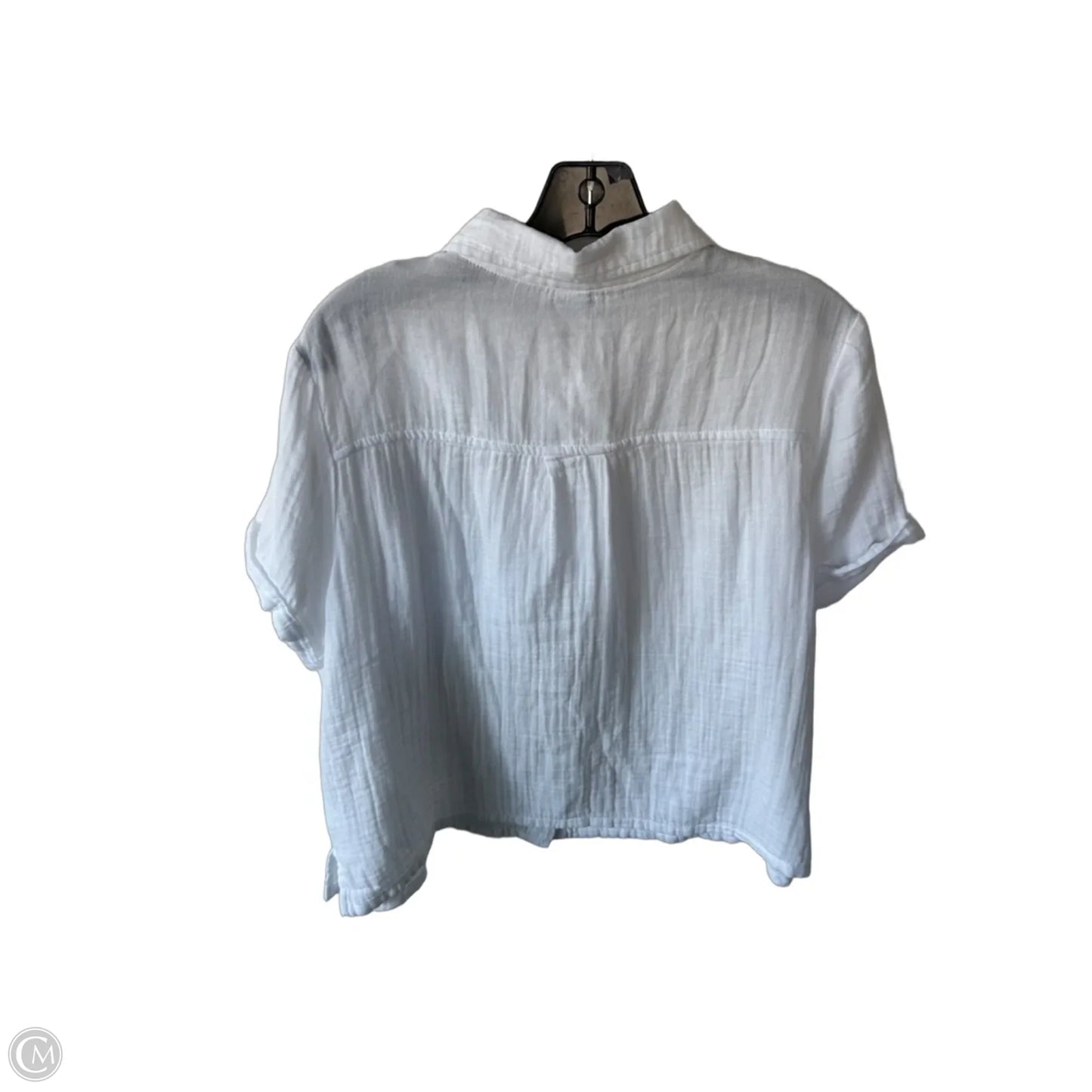 Top Short Sleeve By Old Navy In White, Size: L