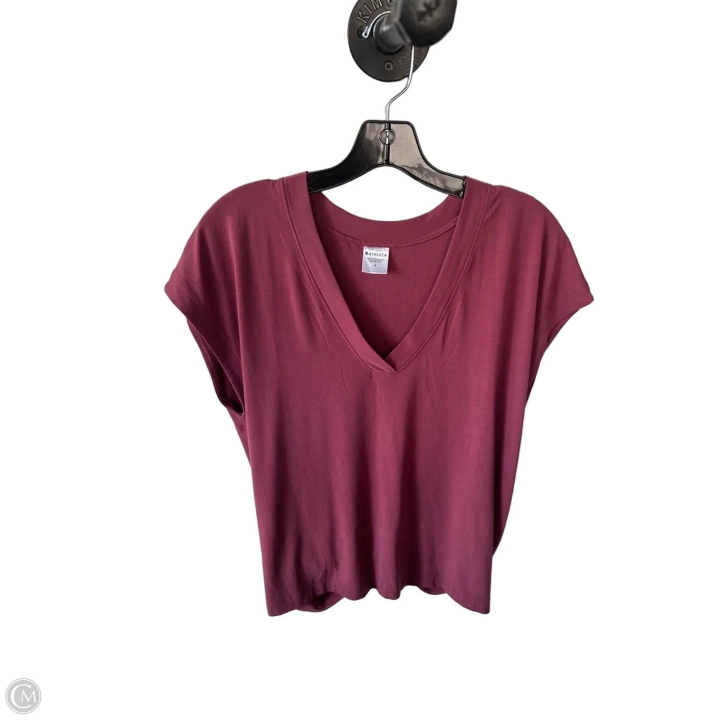 Athletic Top Short Sleeve By Athleta In Pink, Size: M