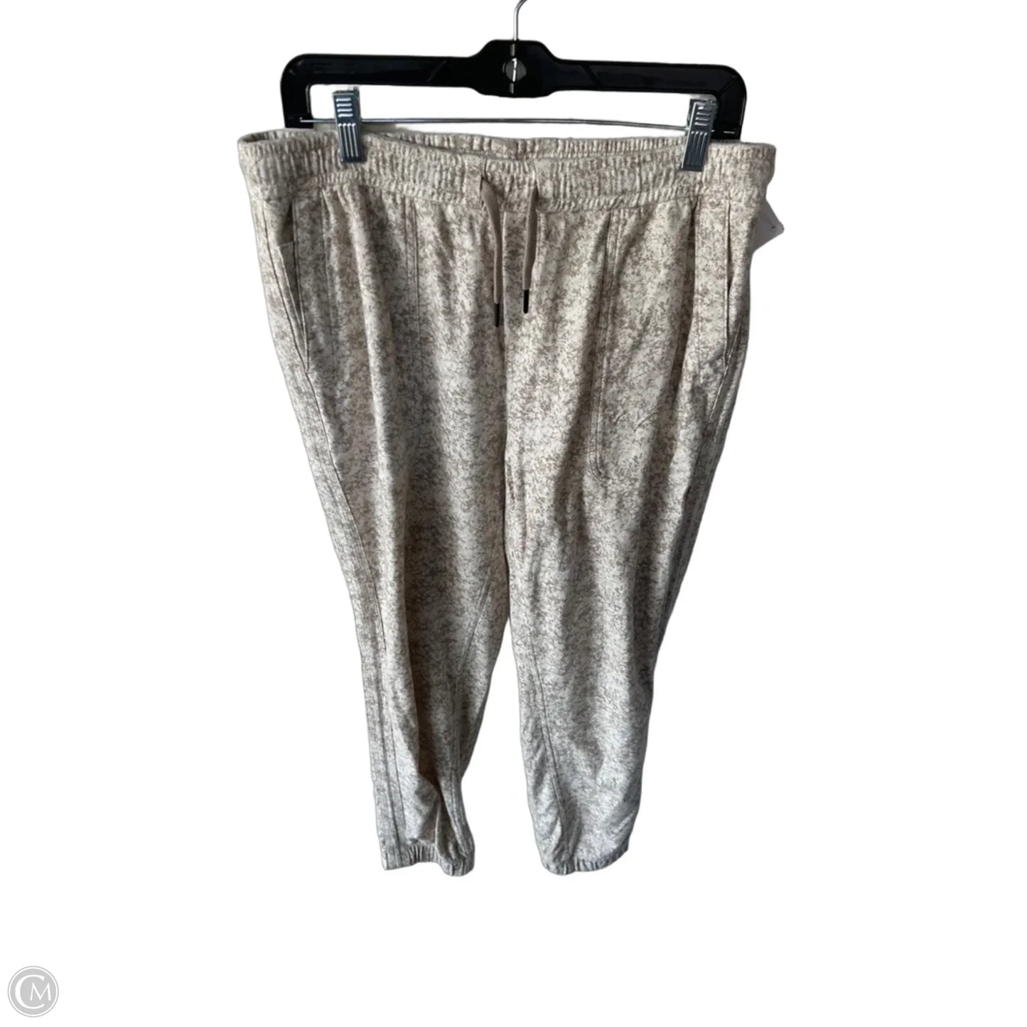 Athletic Pants By Athleta In Cream & Tan, Size: 8