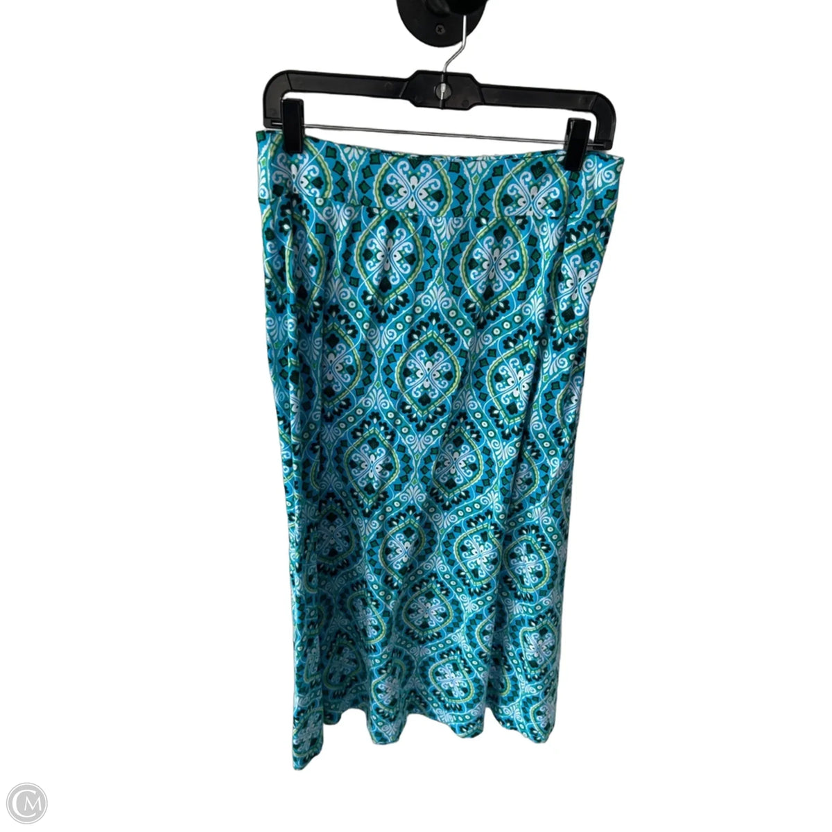 Skirt Maxi By Talbots In Blue & White, Size: 4