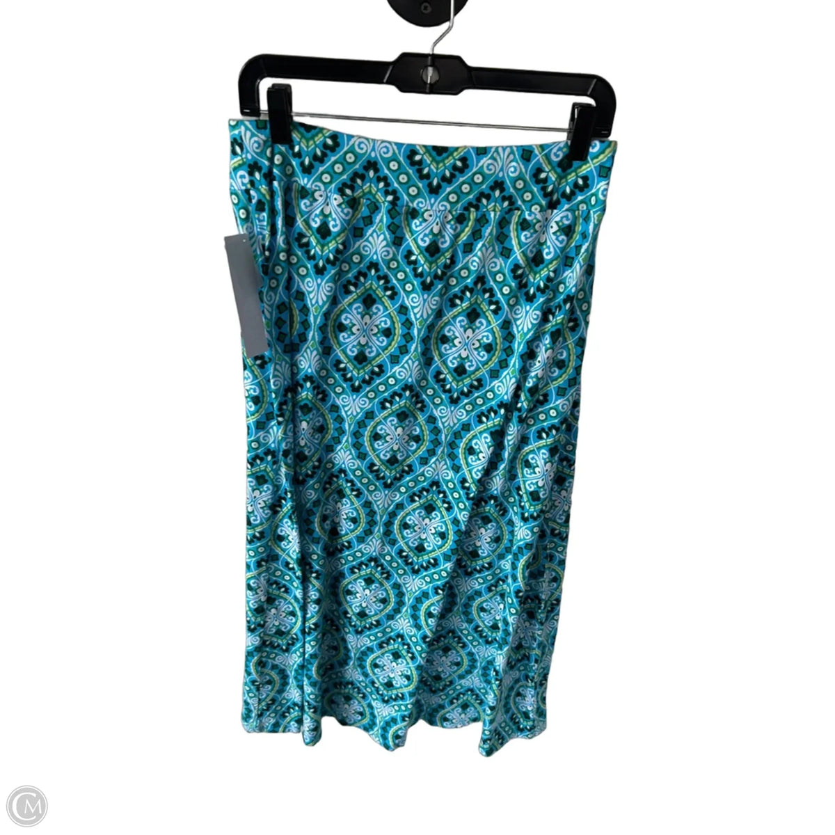 Skirt Maxi By Talbots In Blue & White, Size: 4