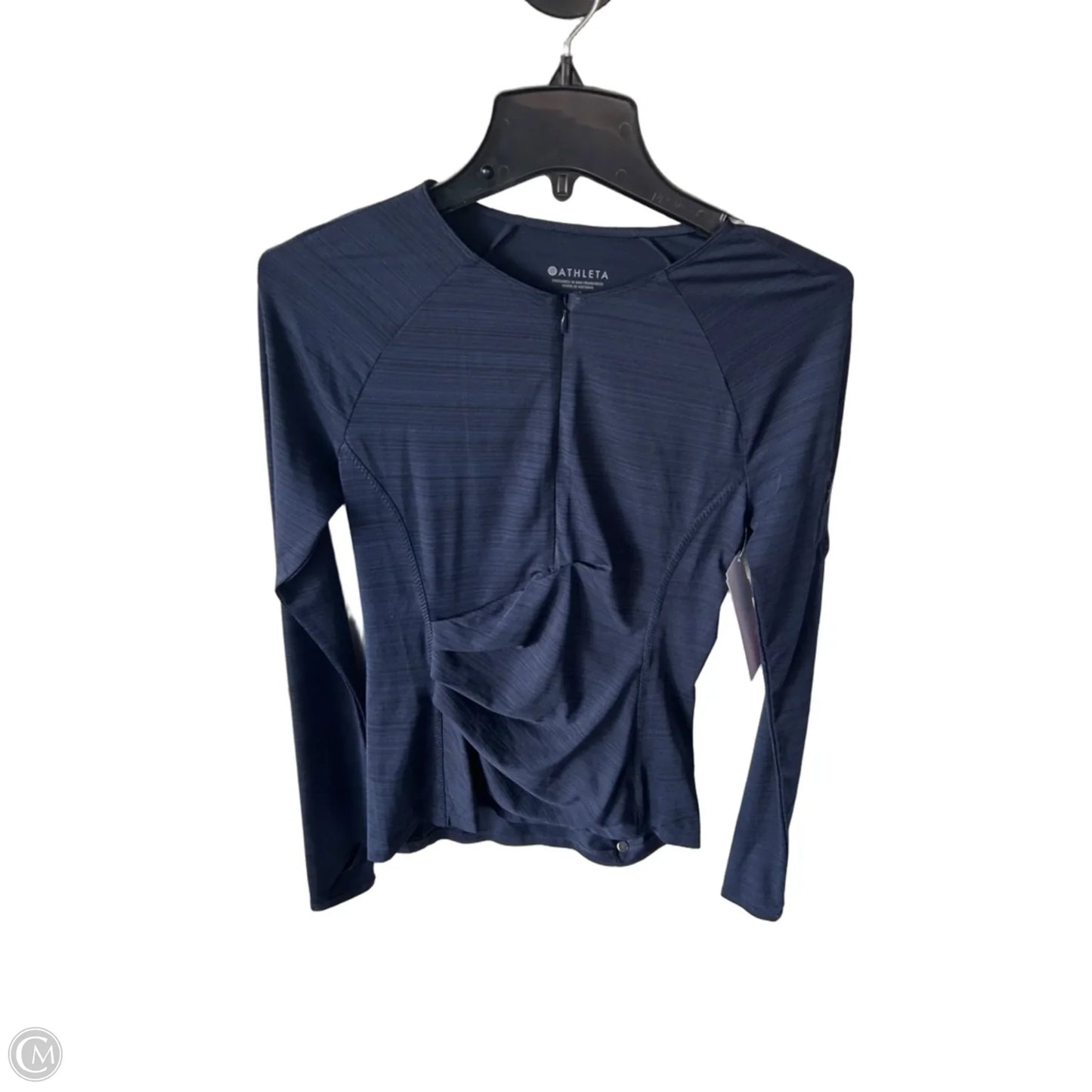 Athletic Top Long Sleeve Crewneck By Athleta In Blue, Size: Xs