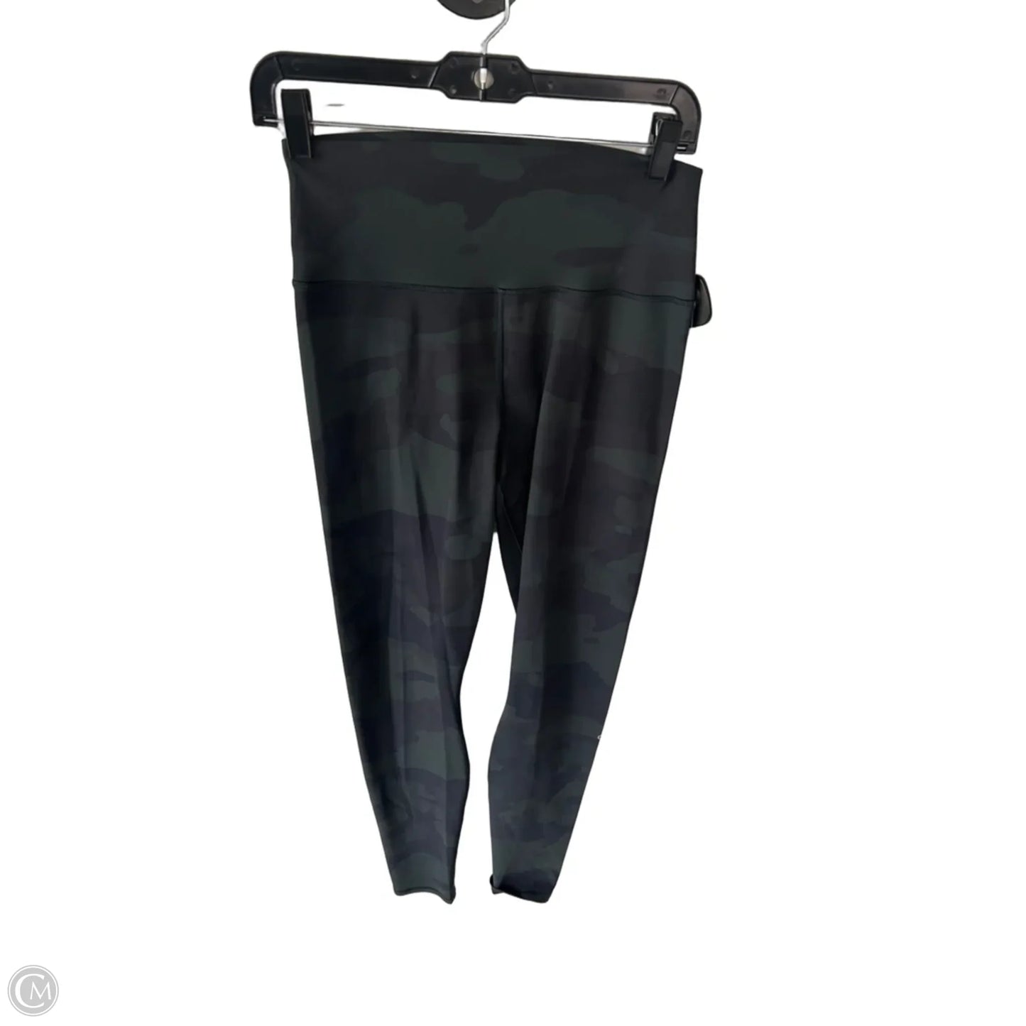 Athletic Leggings By Alo In Green & Grey, Size: 8