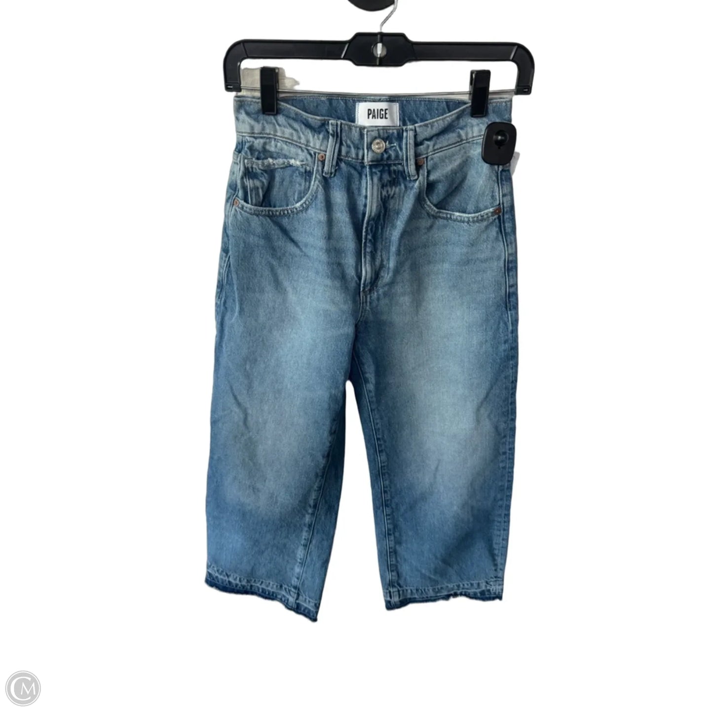 Jeans Wide Leg By Paige In Blue Denim, Size: 0