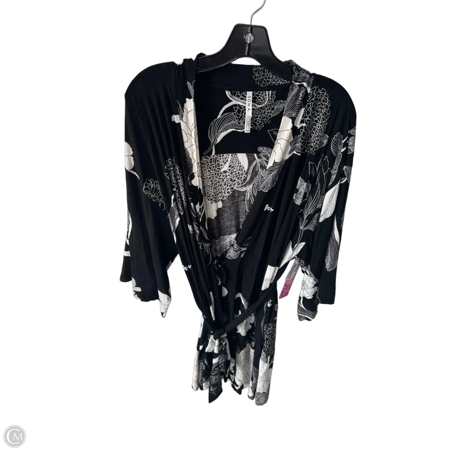 Robe By Soma In Black & White, Size: S