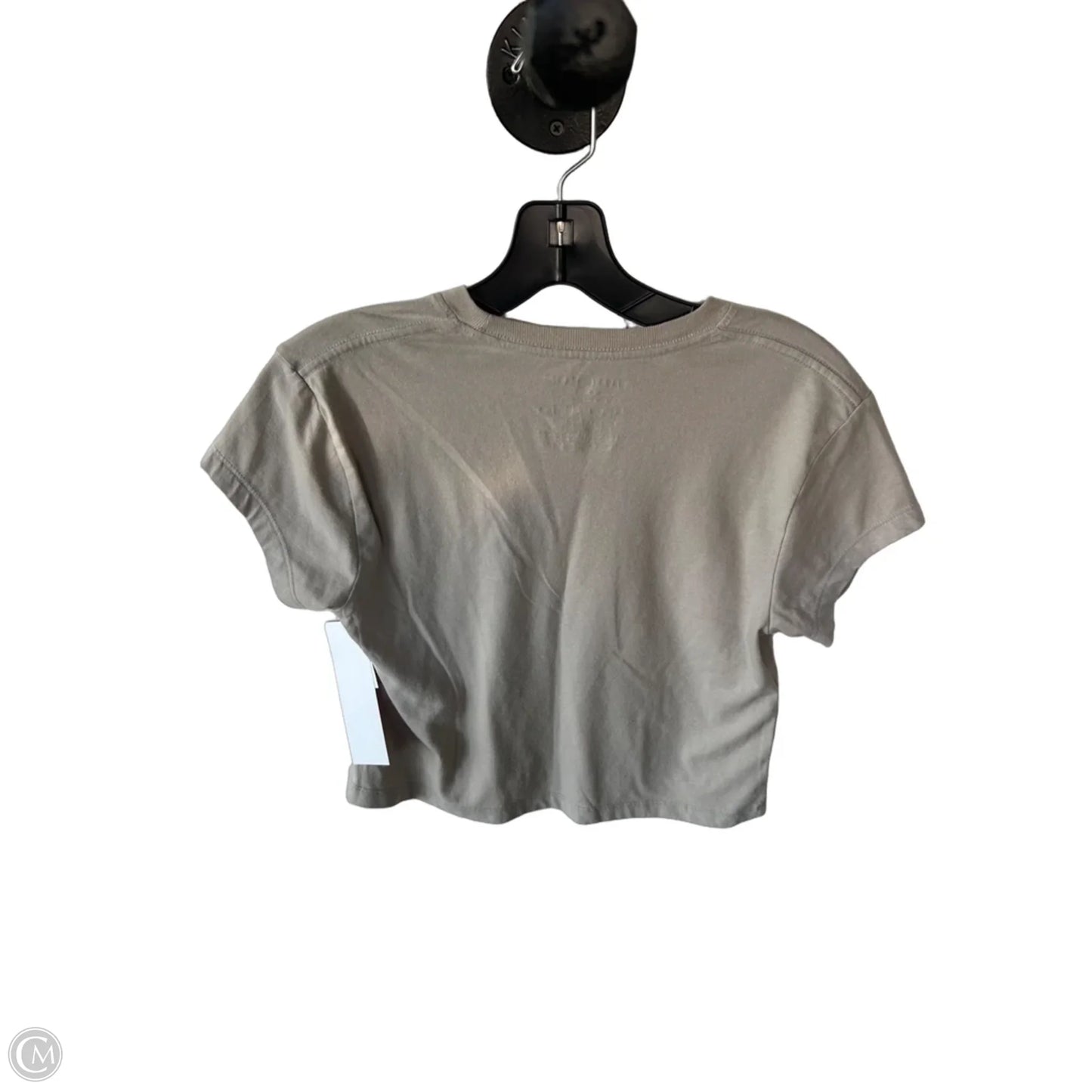 Top Short Sleeve Basic By Clothes Mentor In Beige, Size: M