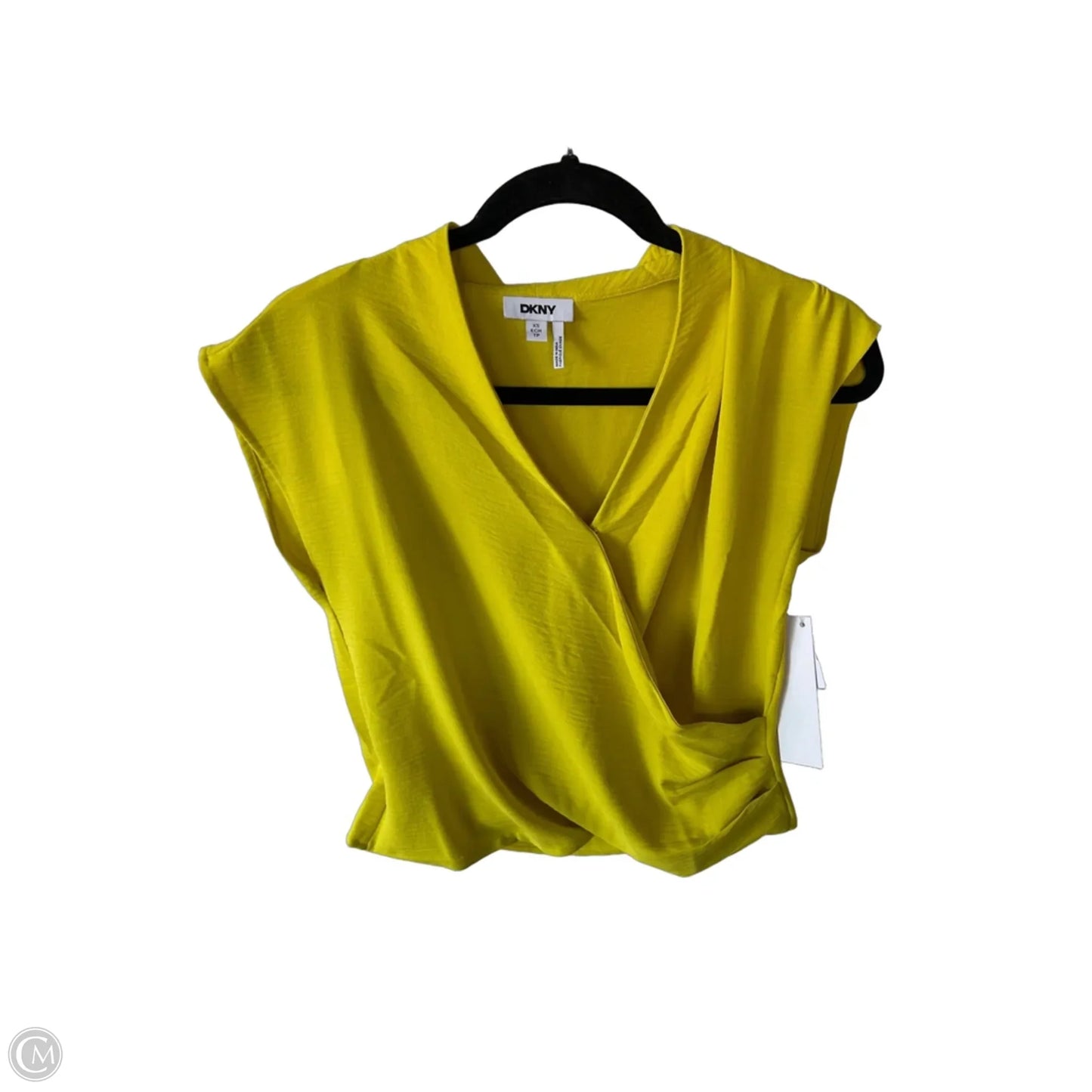 Top Sleeveless By Dkny In Yellow, Size: Xs