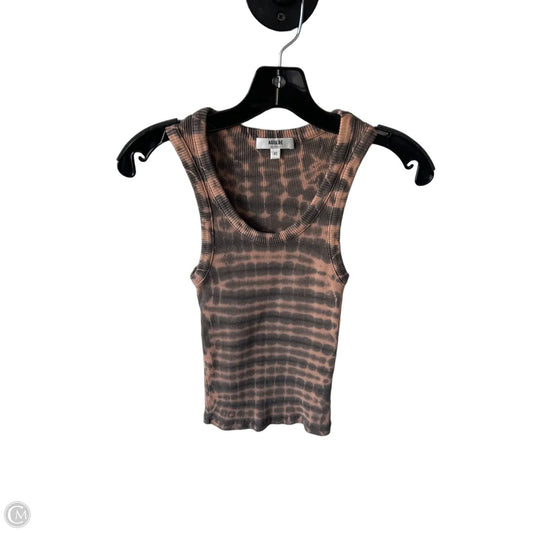 Tank Top Designer By Agolde In Grey & Orange, Size: Xs