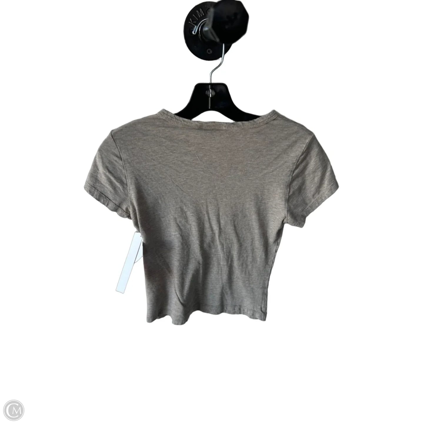 Top Short Sleeve Basic By Reformation In Tan, Size: Xs