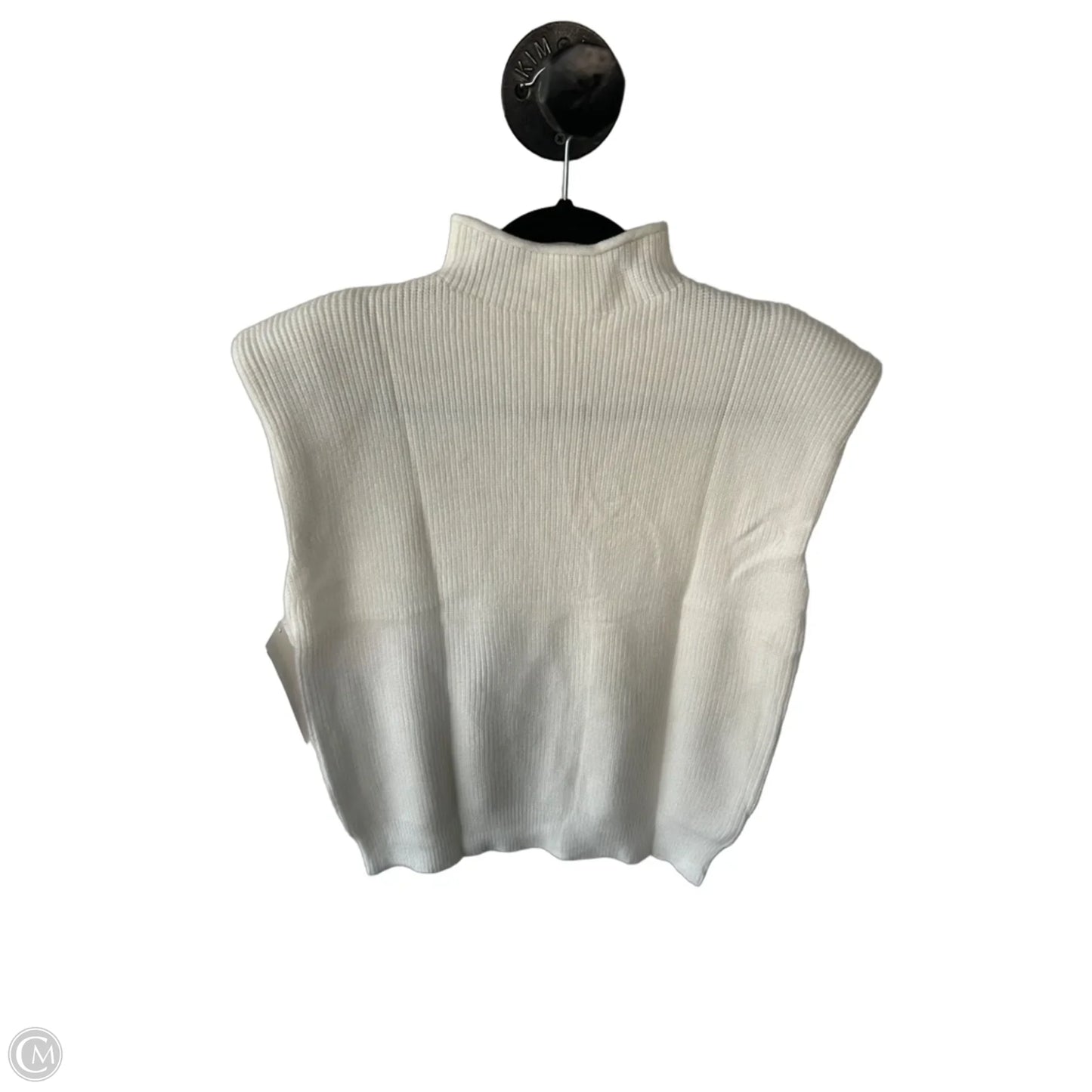 Vest Sweater By Cme In White, Size: M