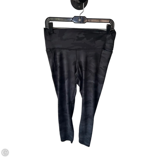 Athletic Leggings By Under Armour In Black, Size: 12