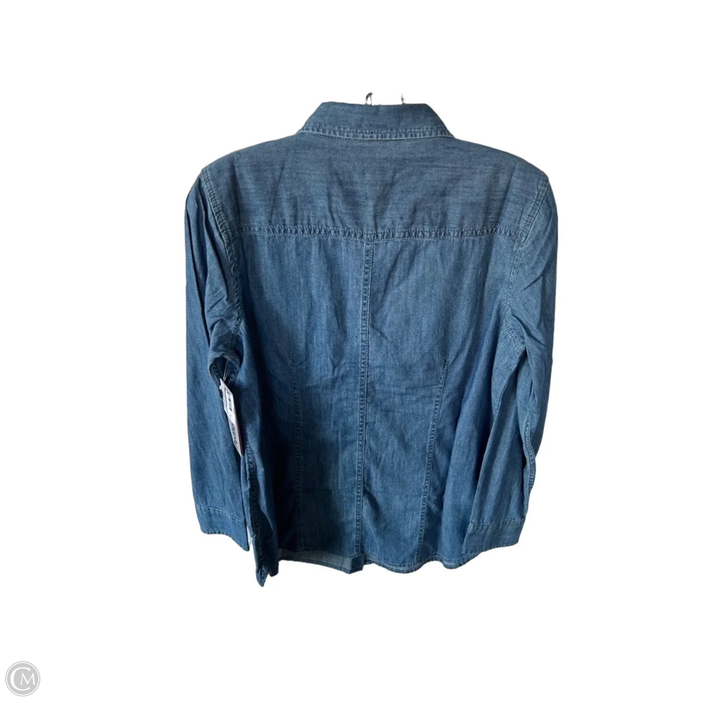 Top Long Sleeve By Talbots In Blue, Size: Mp