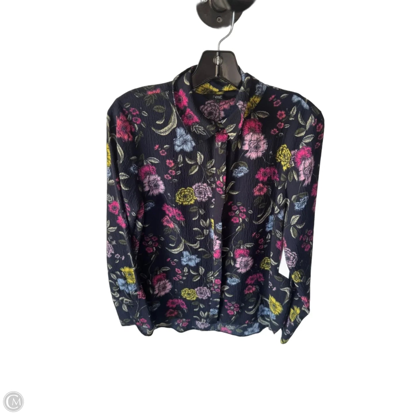 Top Long Sleeve By Next In Blue & Pink, Size: L