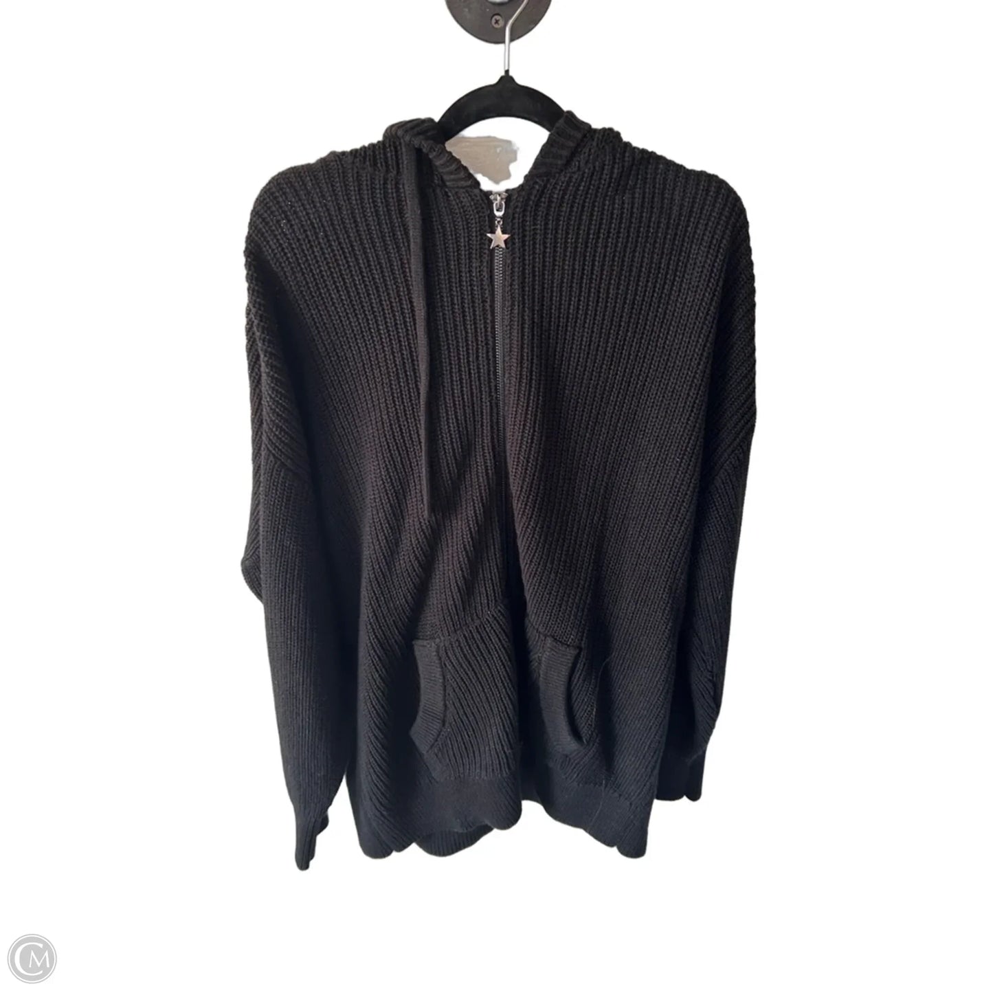 Sweater Cardigan By Torrid In Black, Size: M