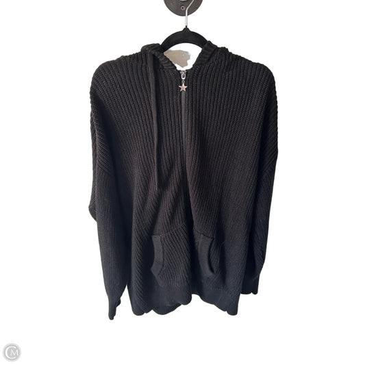 Sweater Cardigan By Torrid In Black, Size: M