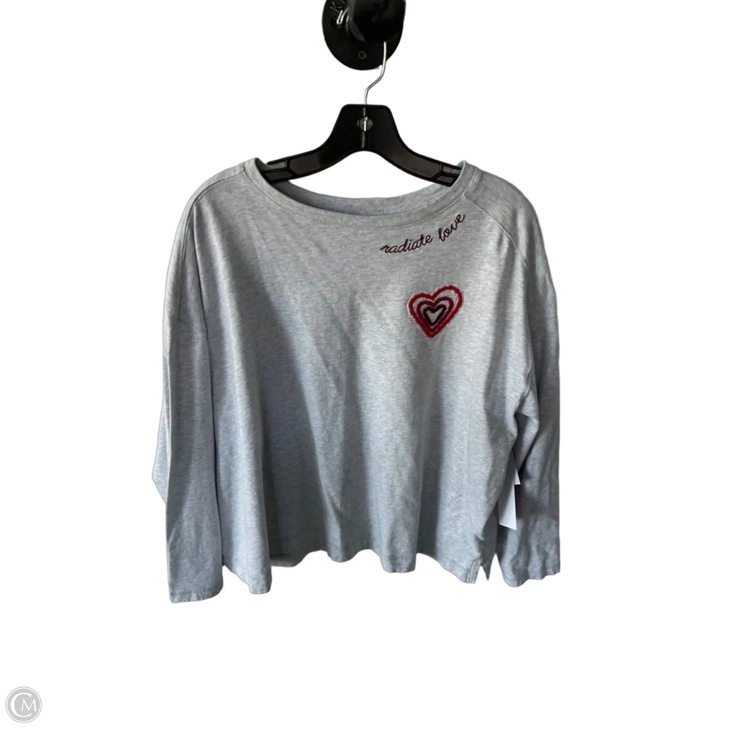 Top Long Sleeve By Old Navy In Grey, Size: 2x