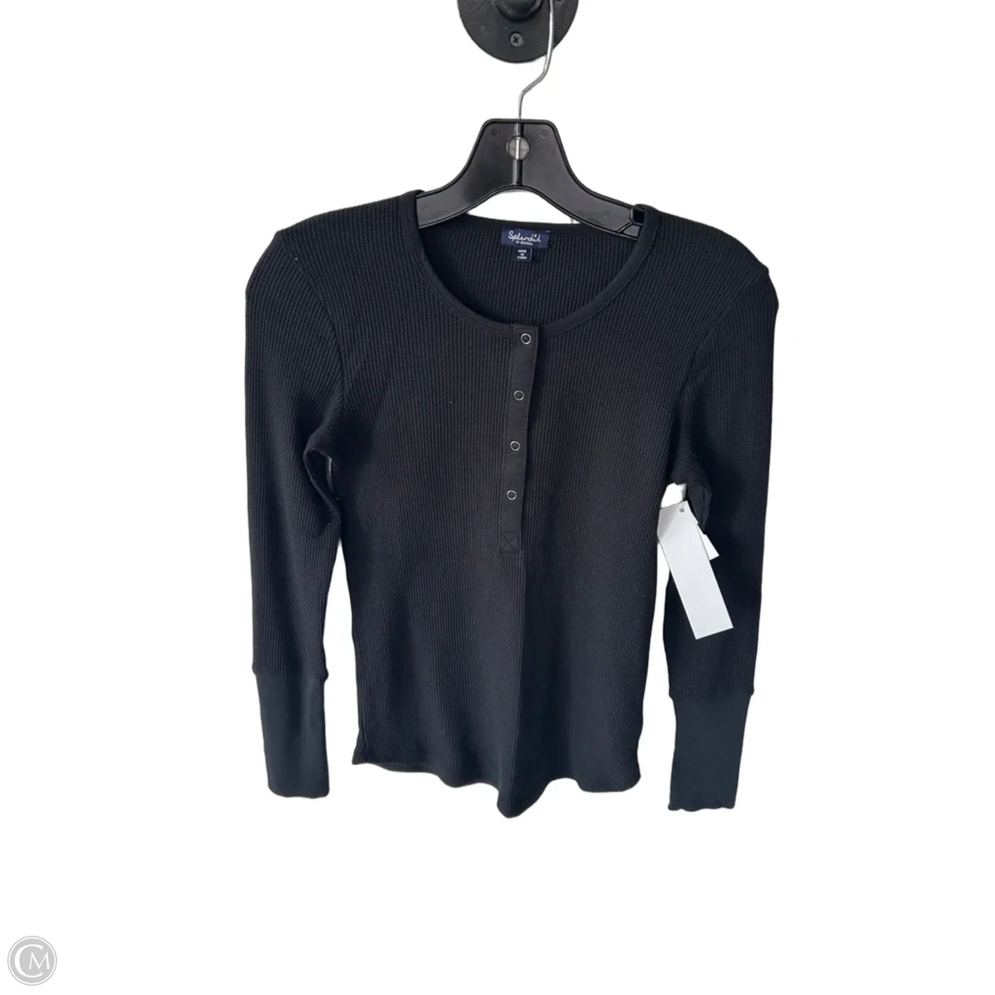 Top Long Sleeve By Splendid In Black, Size: Xs