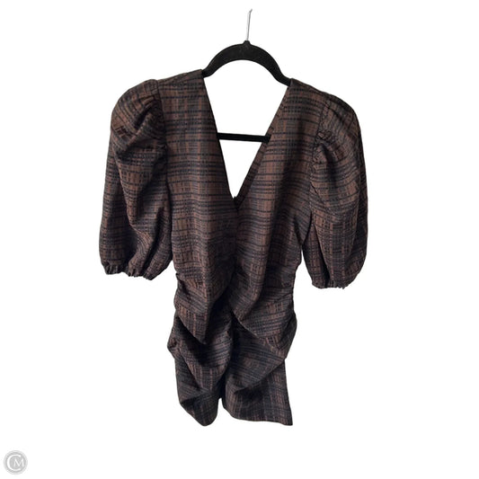 Dress Party Short By Topshop In Black & Brown, Size: M