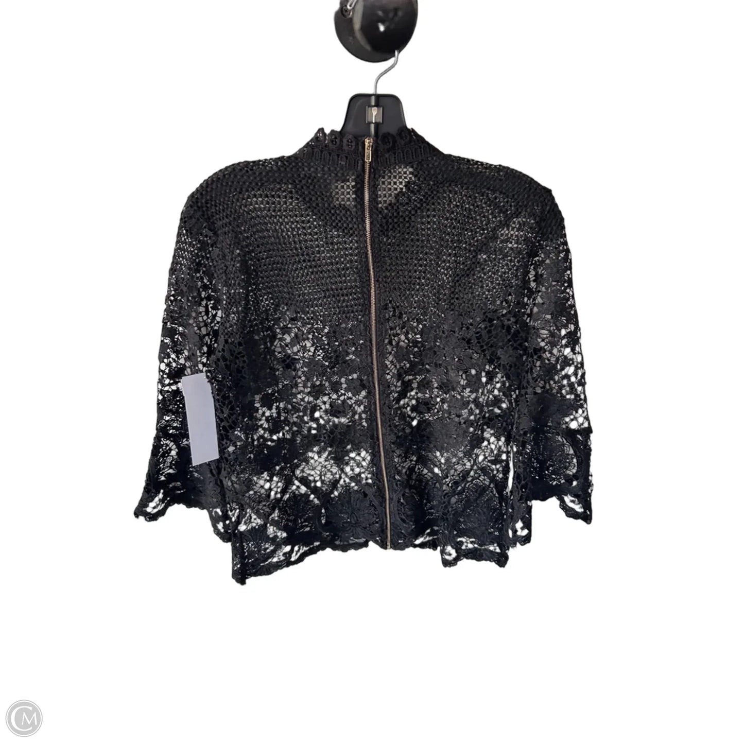 Top 3/4 Sleeve By Bold Elements In Black, Size: M