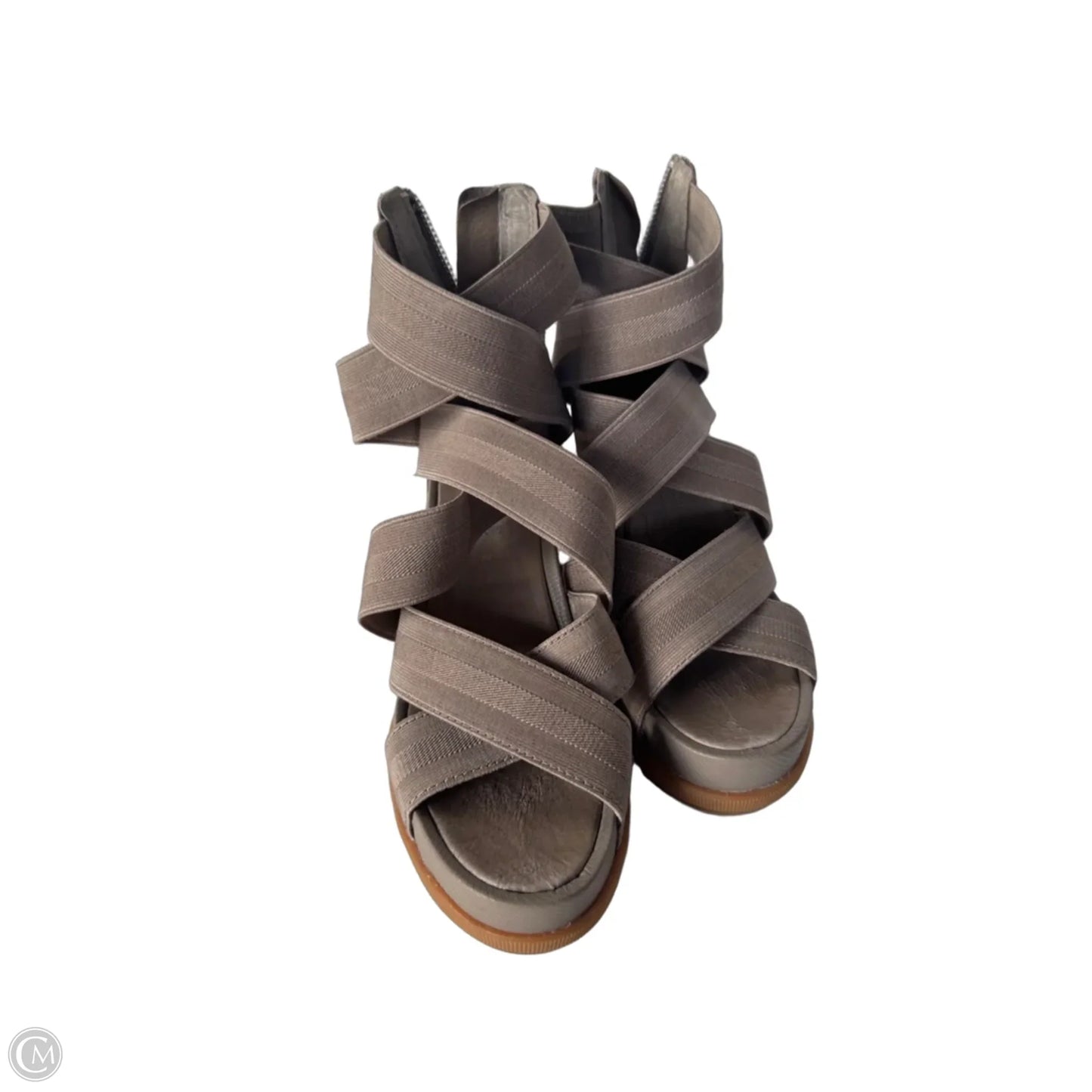 Sandals Heels Wedge By Sorel In Brown, Size: 7.5