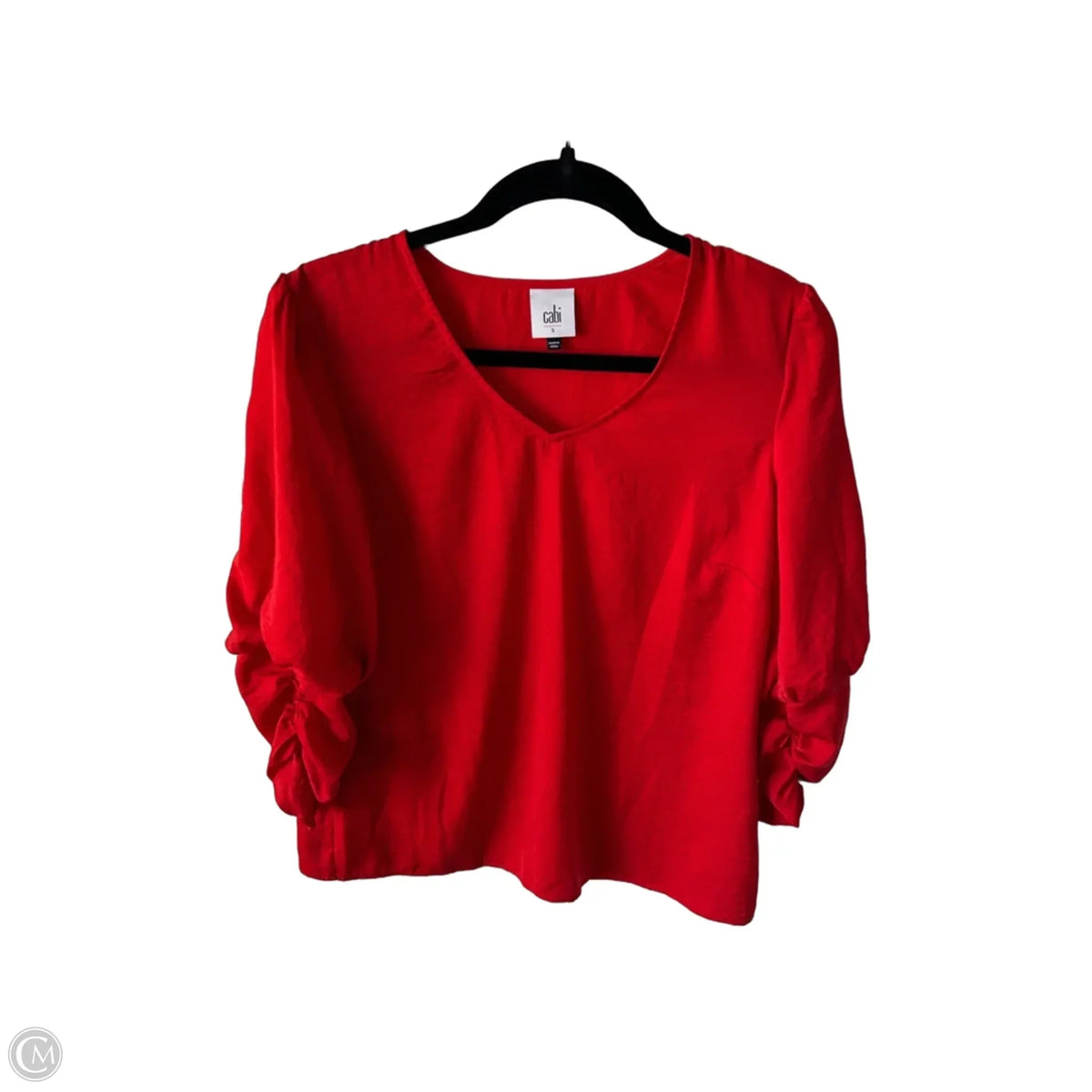 Top Long Sleeve By Cabi In Red, Size: S
