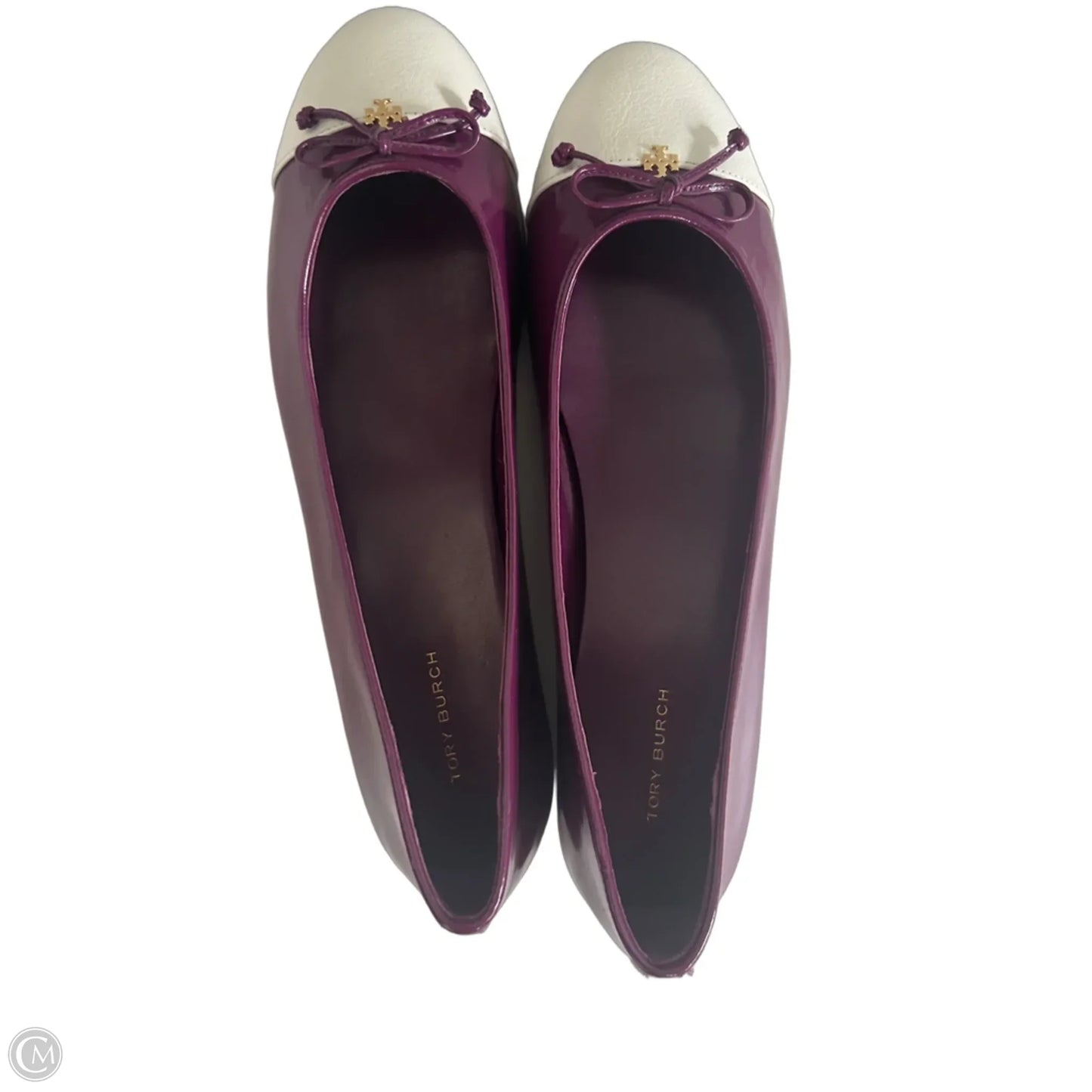 Shoes Designer By Tory Burch In Purple & White, Size: 9.5