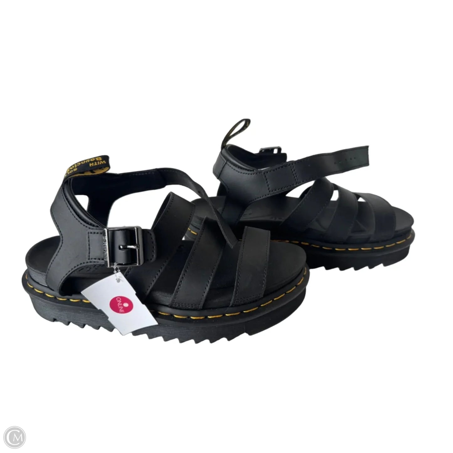 Sandals Designer By Dr Martens In Black, Size: 8