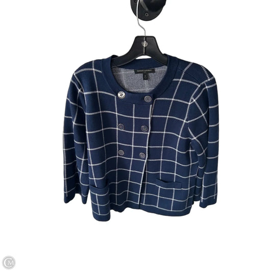Sweater By Banana Republic In Blue & White, Size: M