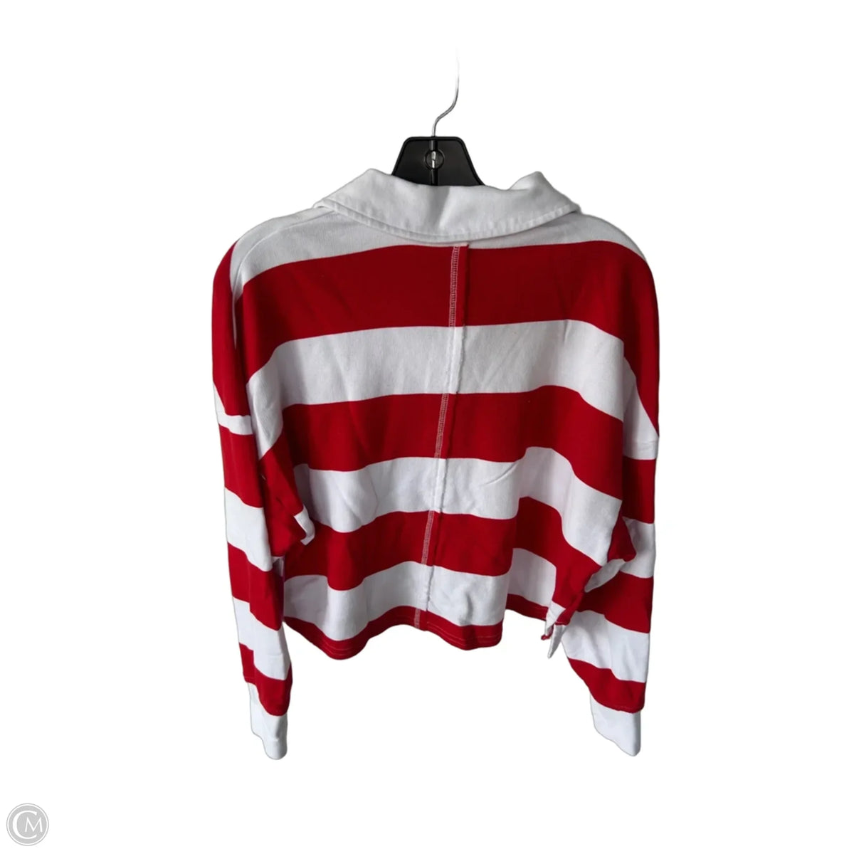 Top Long Sleeve By Joy Lab In Red & White, Size: M