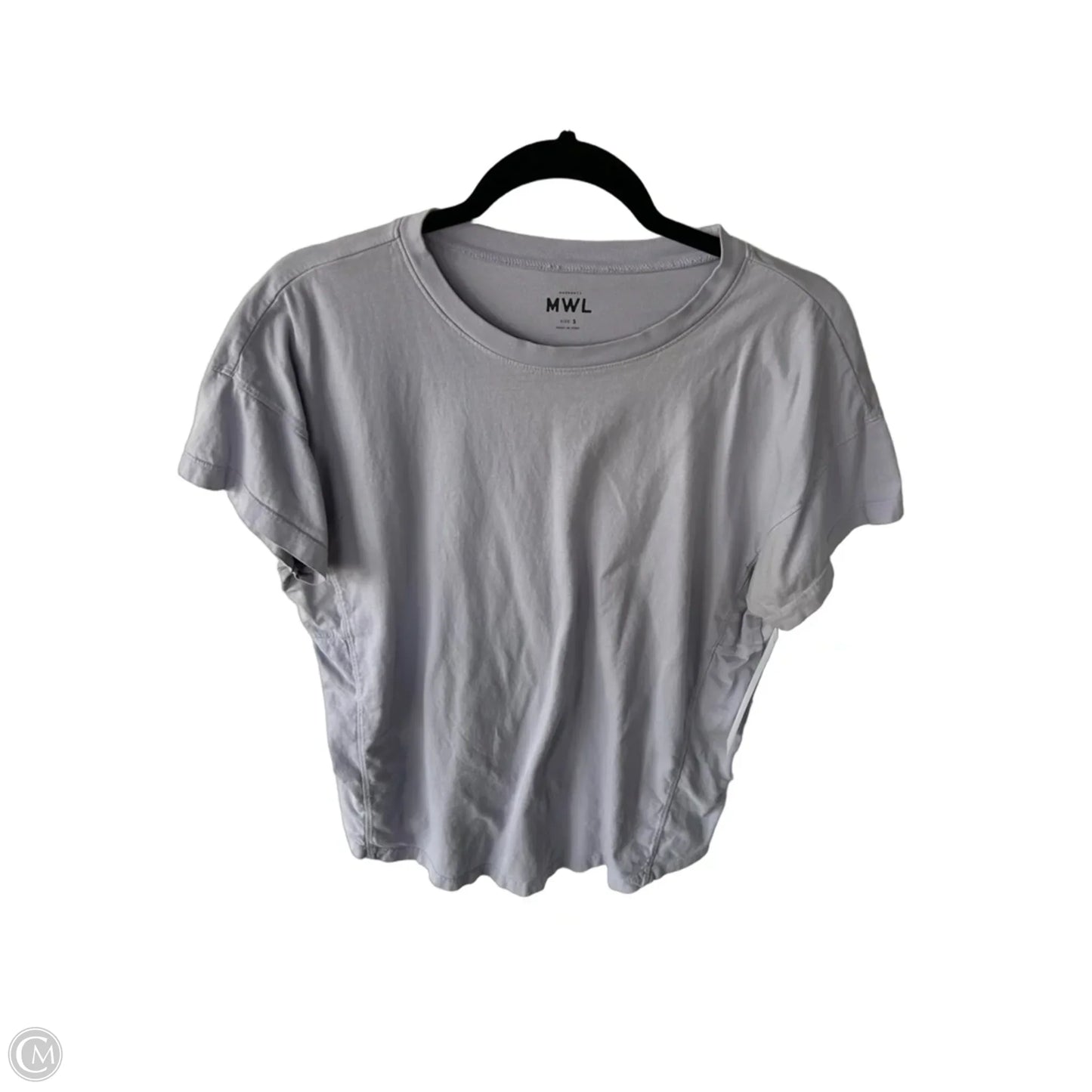 Top Short Sleeve Basic By Madewell In Purple, Size: S