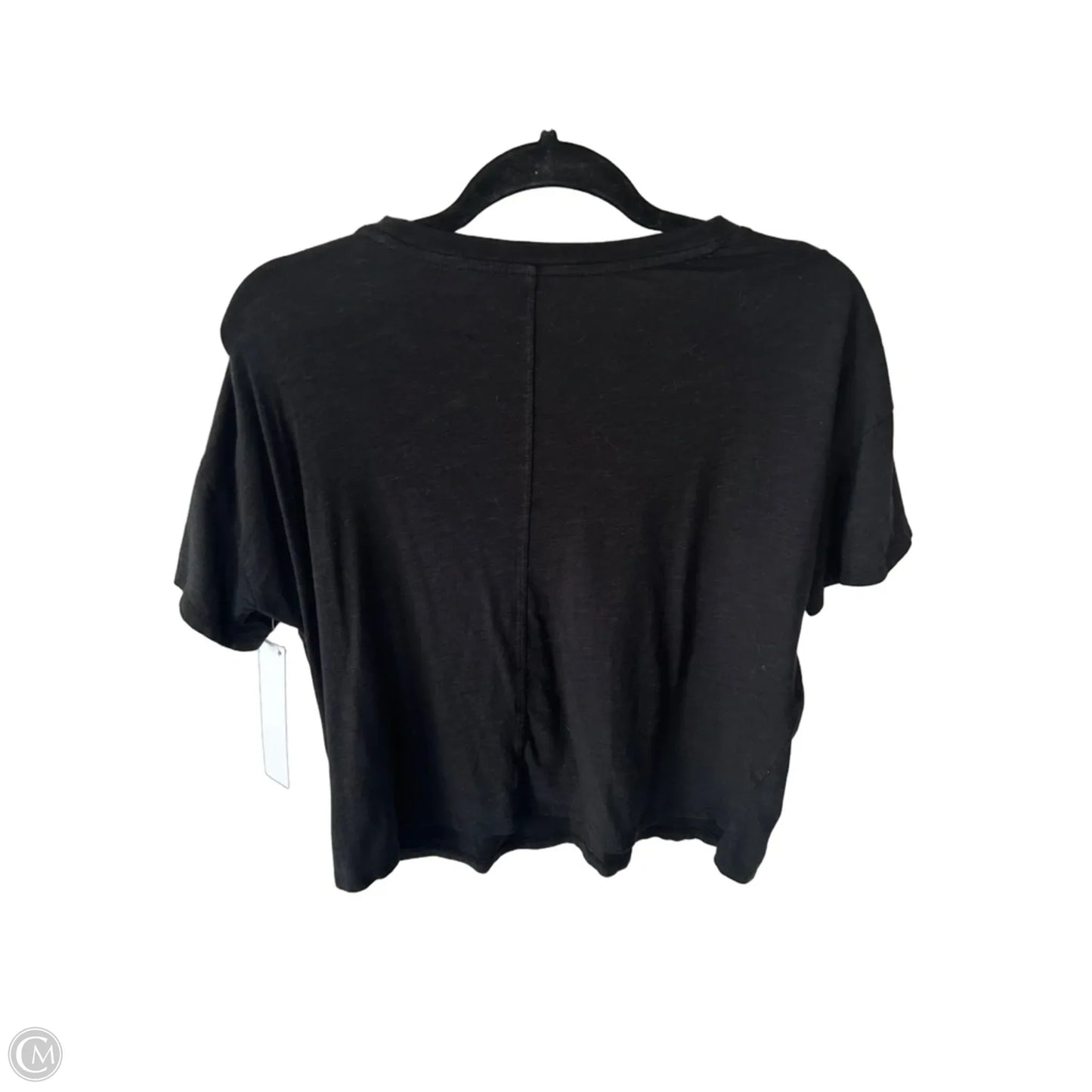 Top Short Sleeve Basic By Max Studio In Black, Size: M