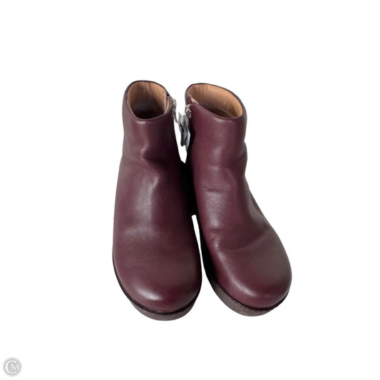 Boots Ankle Heels By Fitflop In Maroon, Size: 6