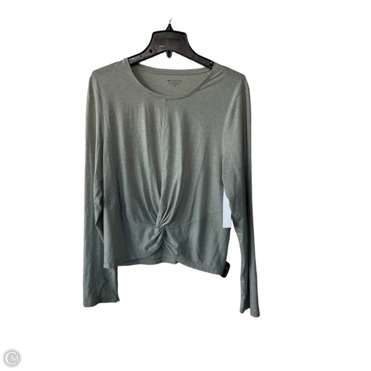 Athletic Top Long Sleeve Crewneck By Athleta In Green, Size: Xl