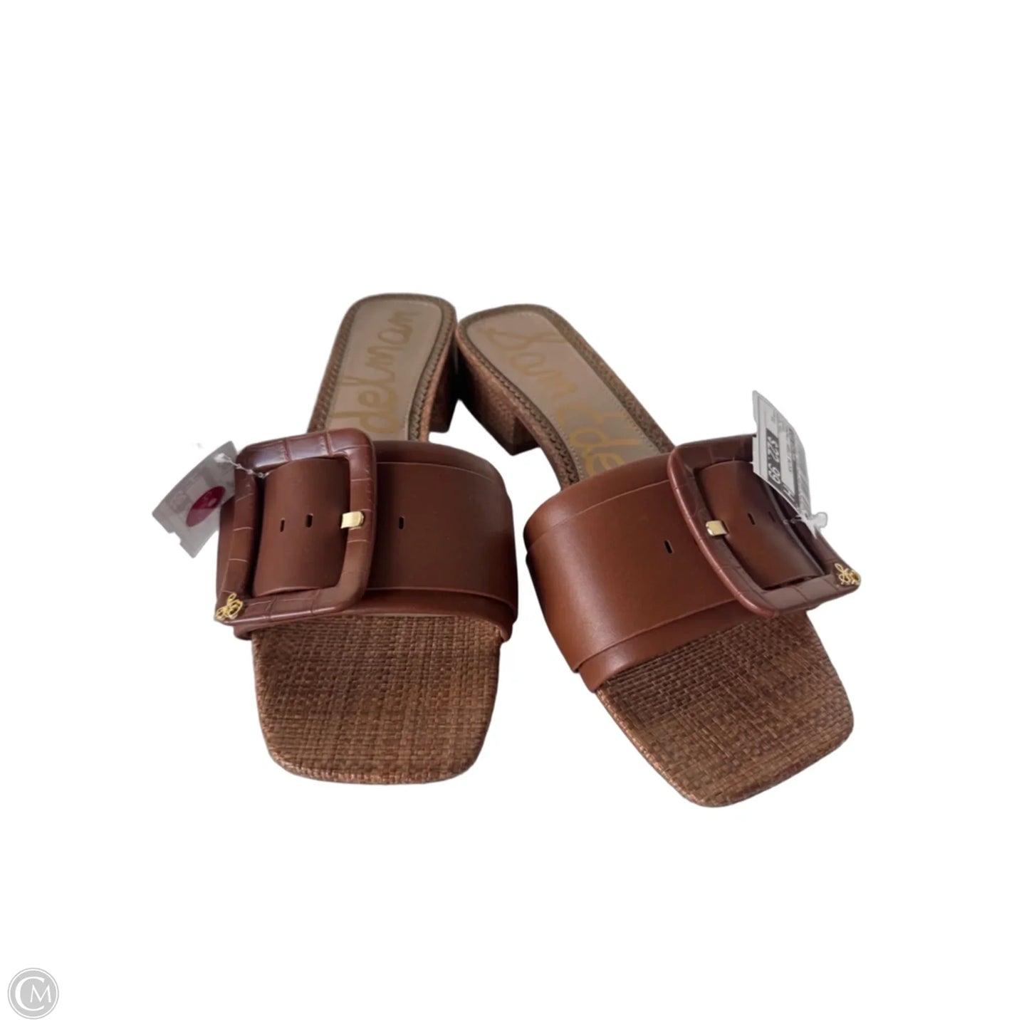 Sandals Heels Block By Sam Edelman In Brown, Size: 11
