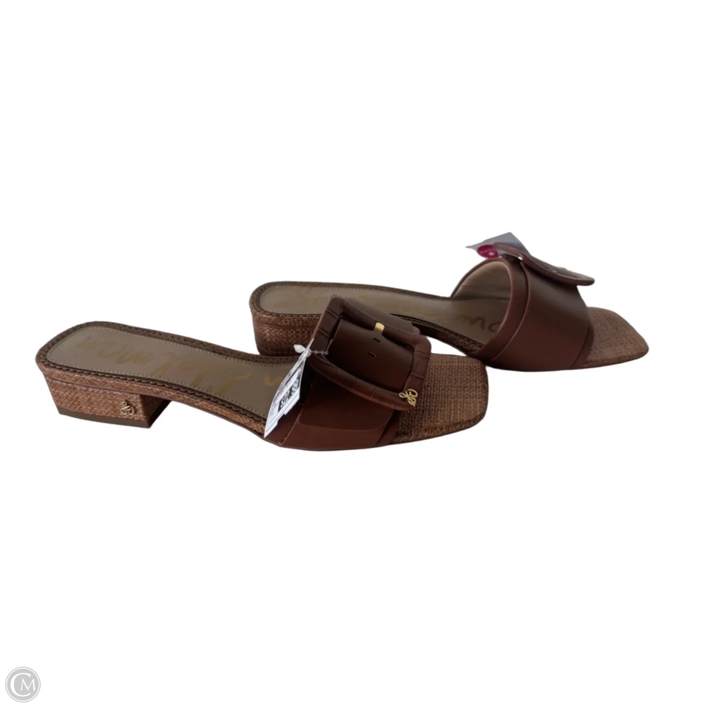 Sandals Heels Block By Sam Edelman In Brown, Size: 11