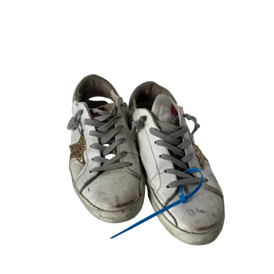 Shoes Luxury Designer By Golden Goose In White, Size: 8.5