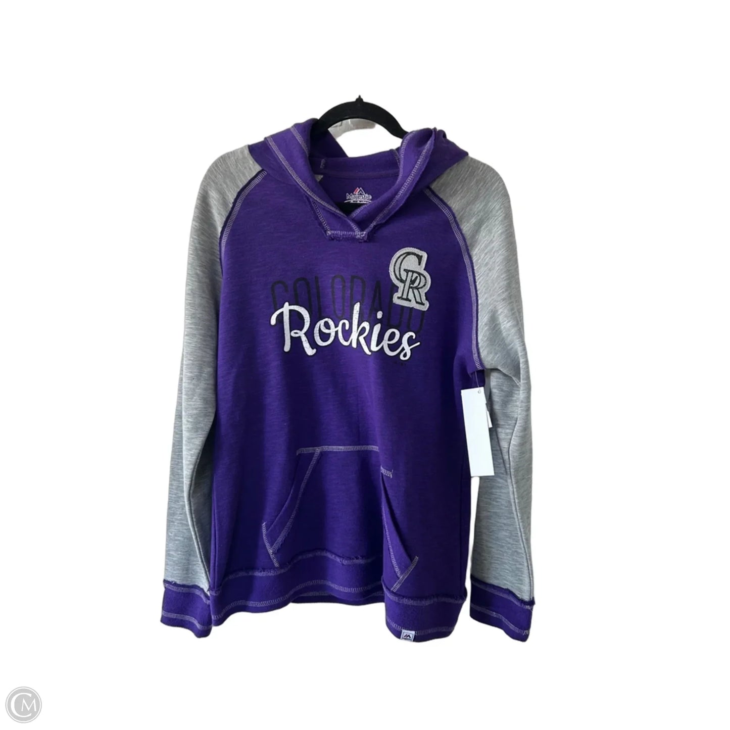 Sweatshirt Crewneck By Majestic In Purple, Size: M