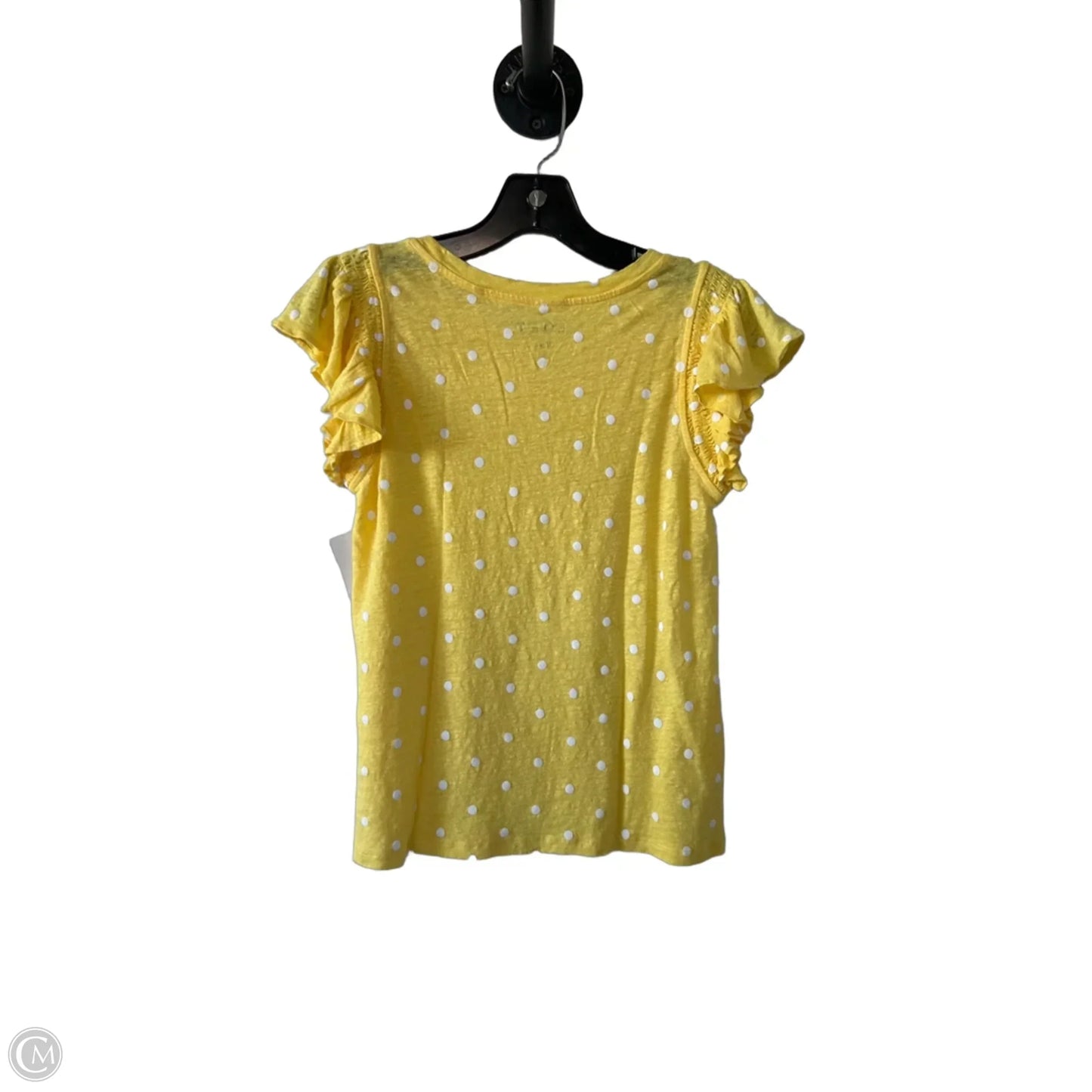 Top Sleeveless By Loft In Yellow, Size: Xs