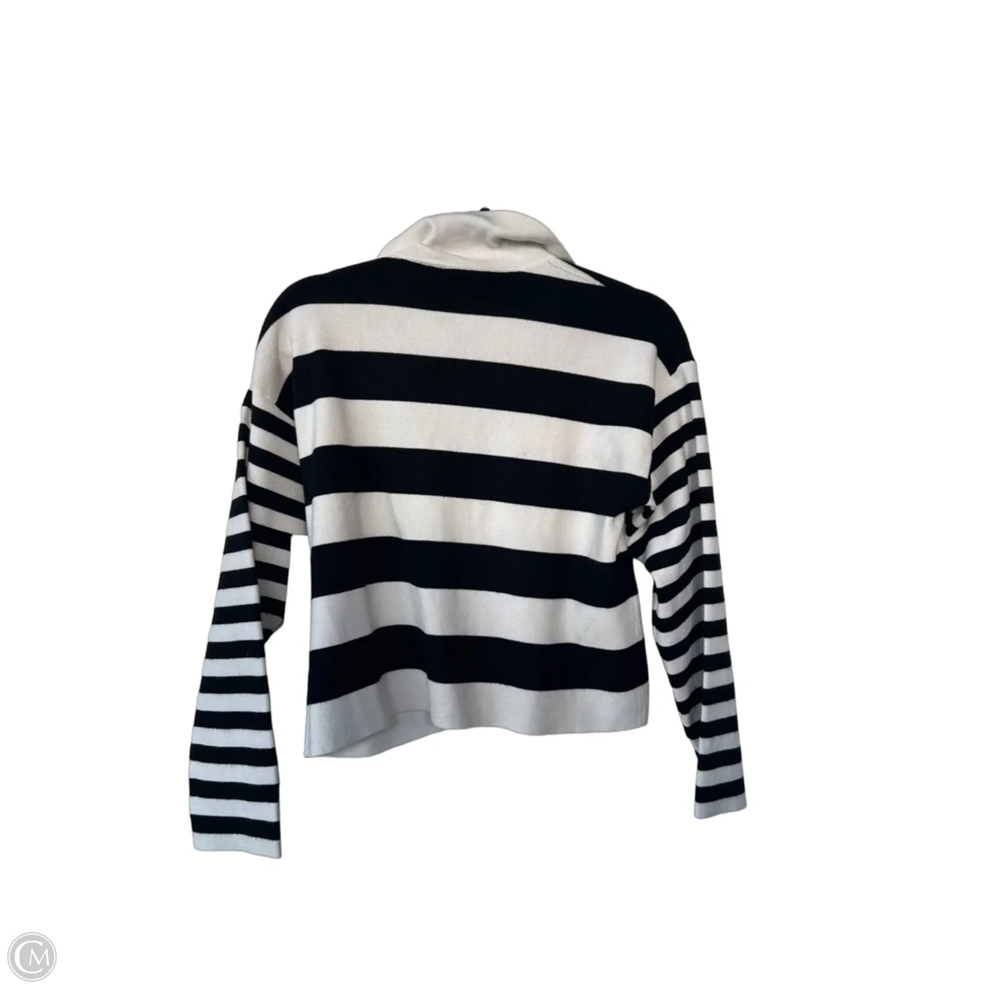 Sweater By Hem & Thread In Black & White, Size: M