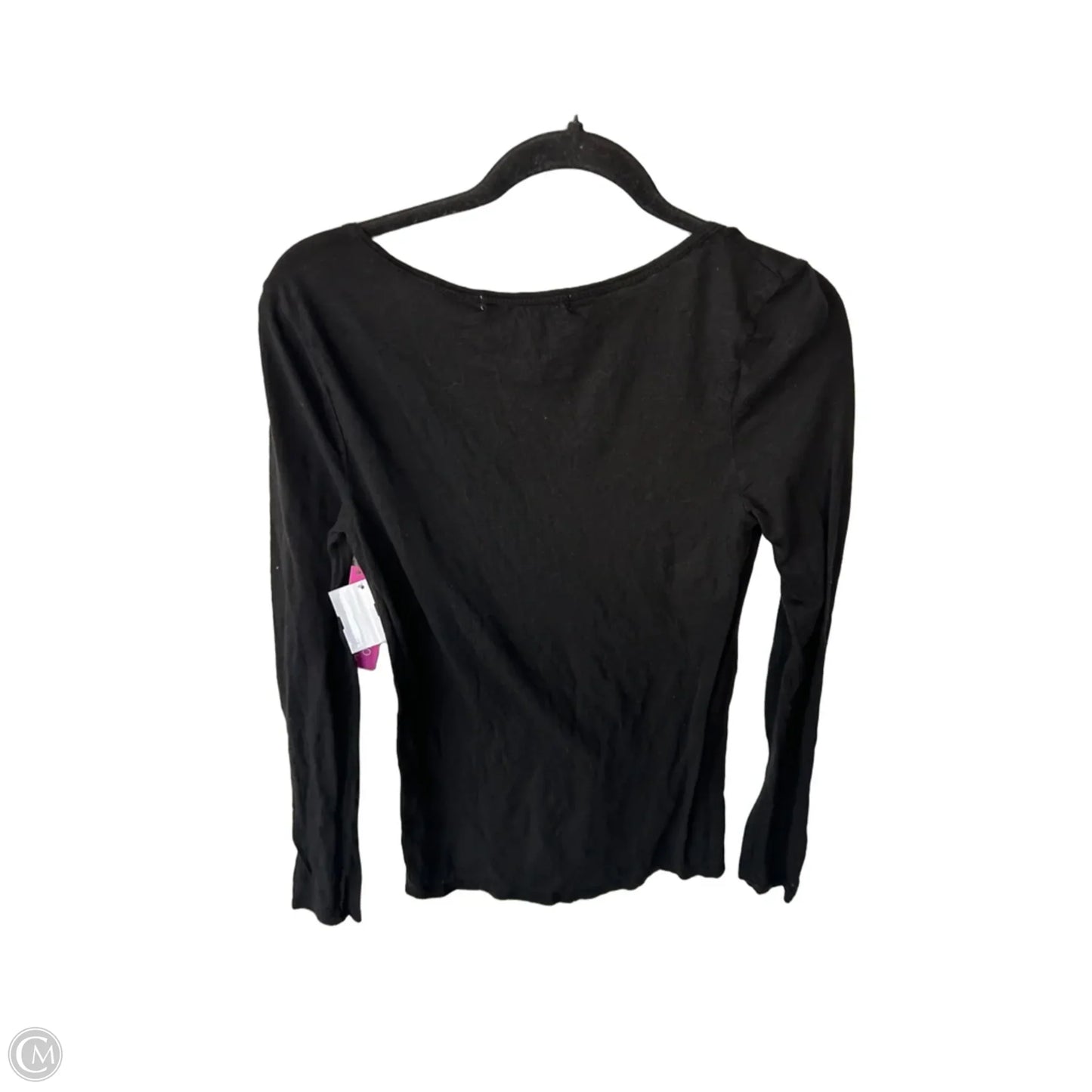 Top Long Sleeve Basic By C And C In Black, Size: S
