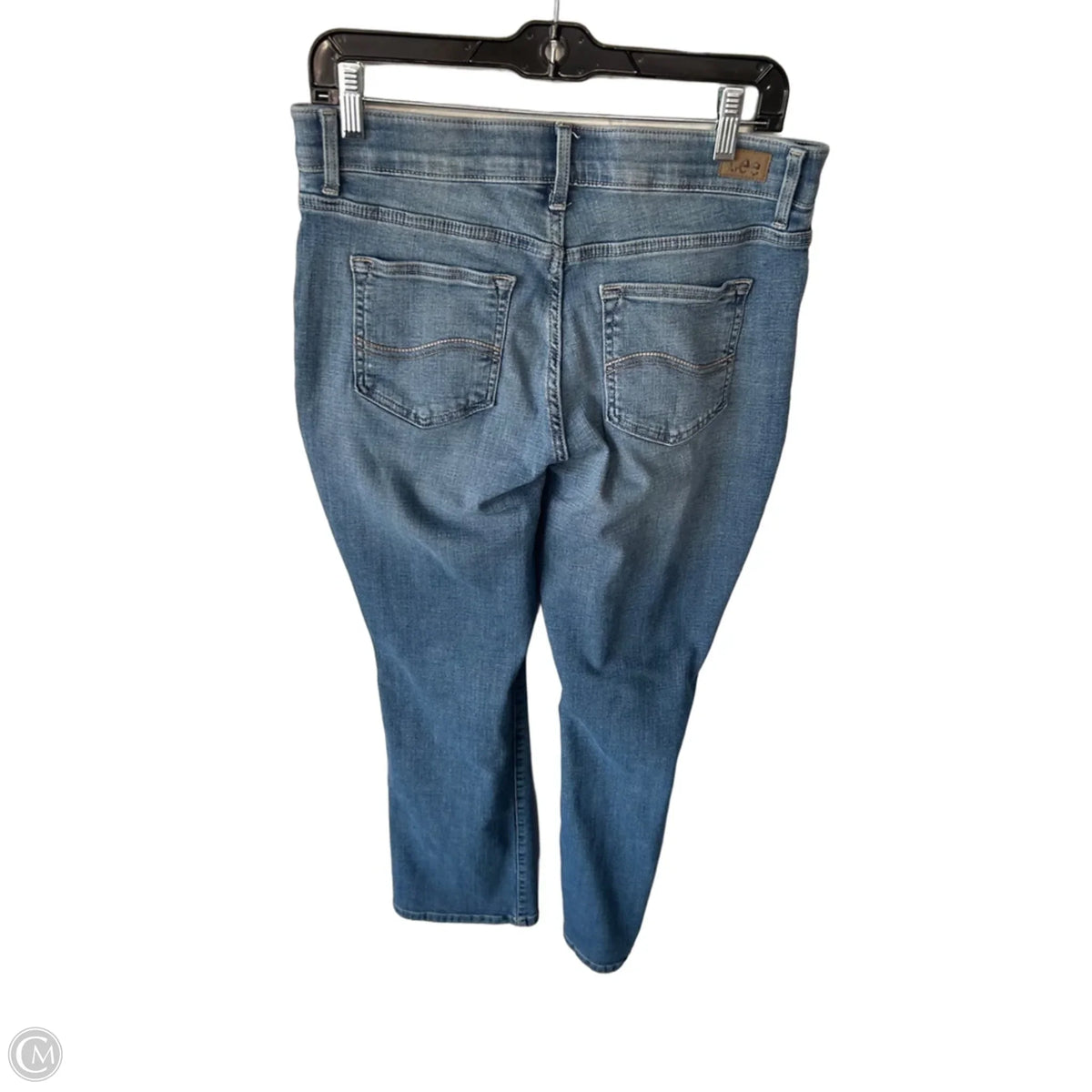 Jeans Boot Cut By Lee In Blue Denim, Size: 12